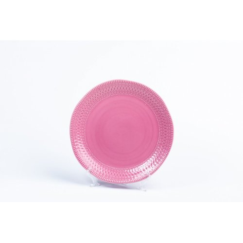 Farfurie ceramica fina roz AI8